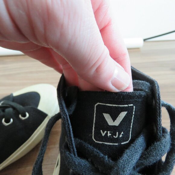 VEJA Nova HT Canvas Nautico Pierre High Top Sneakers Shoes - Men's Size US 9 - Picture 14 of 15